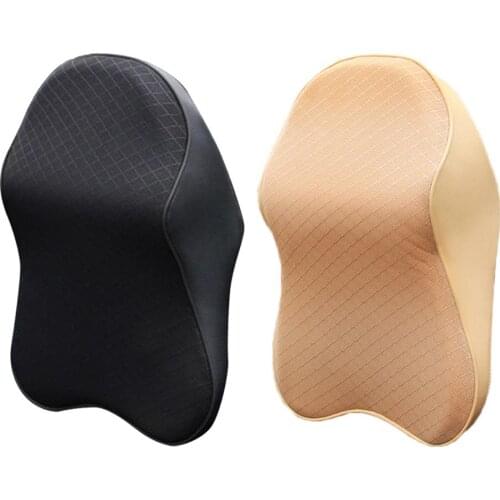 22 * 30 * 9.5cm Car Seat Cushion Memory Foam Headrest Relieve Neck Pain Removable Pillowcase Neck Pillow Car Interior Supplies