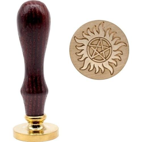 Retro Metal Wax Seal Stamp DIY Envelop Classic Wood Handle Wax Seal Stamp Wedding Decoration Craft Wax Seal Stamp