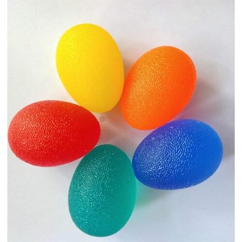 Silicone Egg Shape Grip Ball Hand Fitness Finger Stretch 3 Tighten Resistors Soft Medium Hard For Hand Training