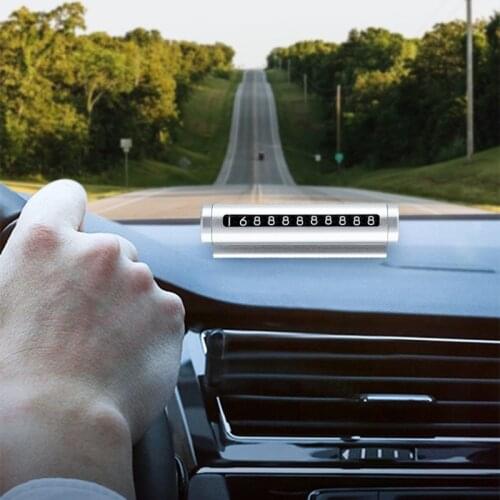 Car Temporary Parking Card Phone Number Card Plate Telephone Number Car Park Stop Automobile Accessories Car-styling 105x27mm