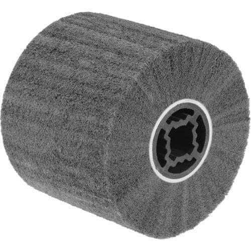 Uxcell 120mmx100mm 400 Grit Non-Woven Polishing Nylon Wire Drawing Abrasive Flap Wheel