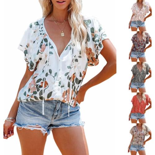 Wanghongyue Short Sleeve Shirts For Women