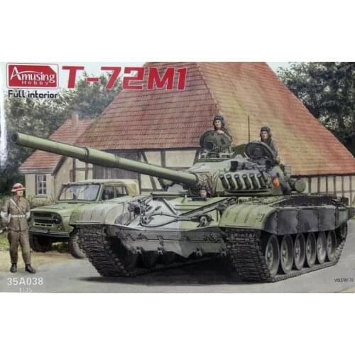 Amusing Hobby 35A038 1/35 Russian Main Battle Tank T-72M1 w/Full Interior - Scale Model Kit