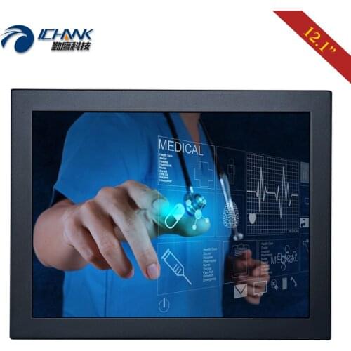 ZB120TC-592D/12.1" inch 1024x768 HDMI USB VGA Metal Shell Driver Free Ten points Capacitive Touch LCD Screen PC Display Monitor
