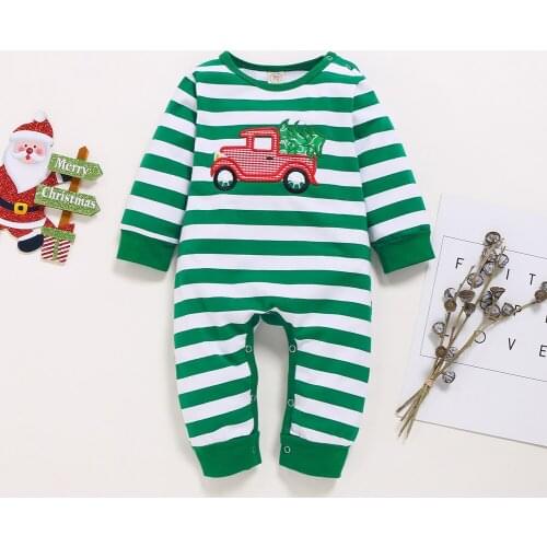 Baby Christmas Clothes Newborn Baby Boy Girl Romper Long Sleeve Jumpsuit Santa Tree Clothes Spring Autumn Baby Xmas Outfit