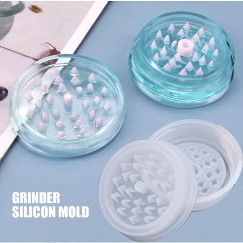1 Set New DIY Resin Epoxy Mold Leaf Herbal Herb Grinder Spice Crusher Silicone Craft Mould Clay Making Tools