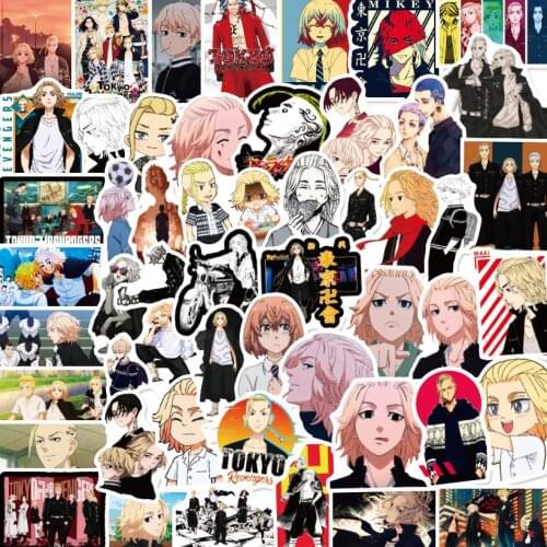 10/30/50PCS Tokyo Avengers Graffiti Stickers Decorative Luggage Trolley Case Laptop Waterproof Stickers Wholesale