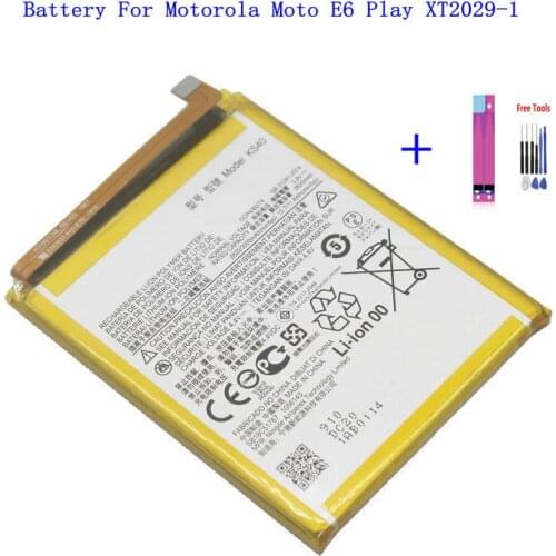 1x 3000mAh / 11.4Wh KS40 Replacement Battery For Motorola Moto E6 Play XT2029-1 Batteries + Repair Tools kit