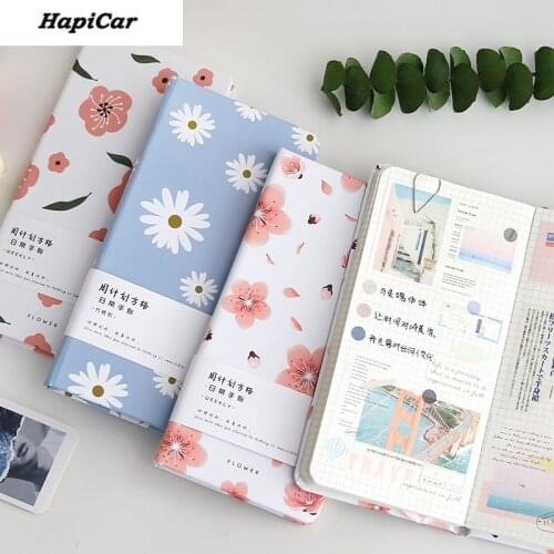2021 Weekly Grid Planner Notebook Kawaii Creative Diary Schedule Journals Agenda Organizer School Office Stationery