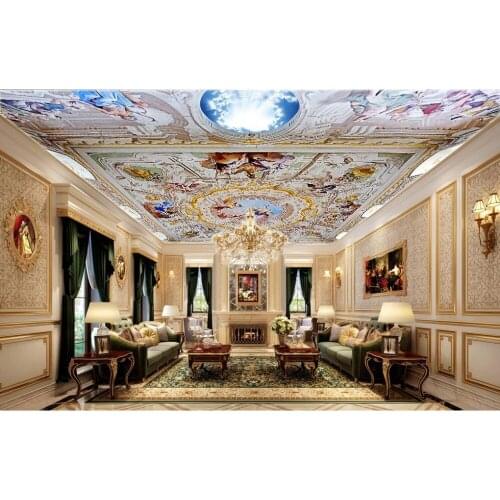 3d bathroom wallpaper Angel living room ceiling classic painting wallpaper Home Decoration decor wallpaper