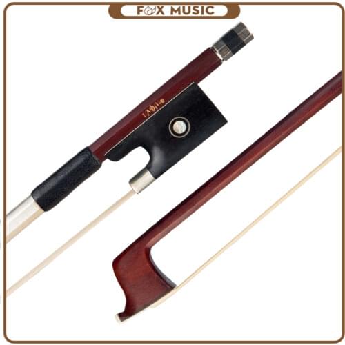 4/4 Size Violin Bow Brazilwood Bow Octagonal Stick Well Balance Bow W/ Ebony Frog Paris Eye Inlay