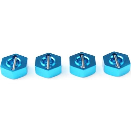 4PCS RC Car Wheel Hex Hub Drive Convert Adapter Metal Upgrade Parts Accessories For WLtoys 12428 12423 1/12 RC Vehicles
