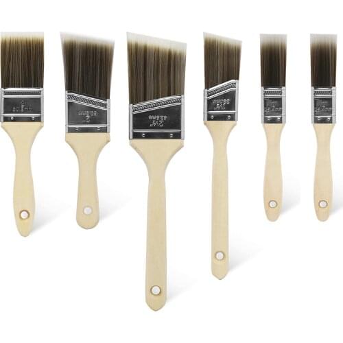 5pcs/set Paint Brush Oblique Mouth Oil Brush Professional Paint Tool Special Paint Brush For Decoration