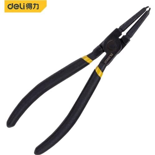 Deli Professional Internal Circlip Pliers External Bend Clamp Point Shaft Snap Ring Bent Nose Repair Hand Tools