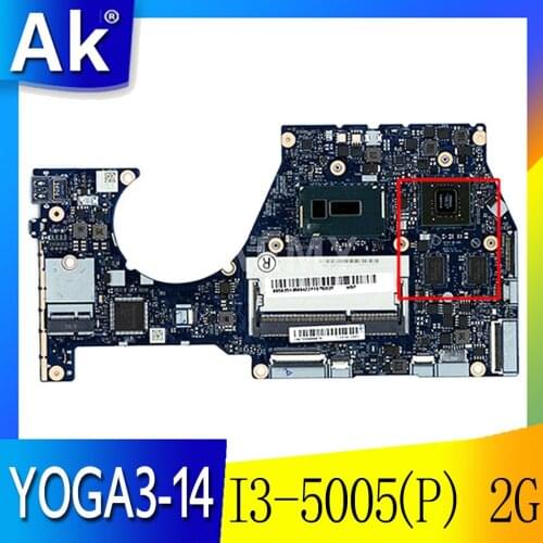 For lenovo YOGA3-14 notebook motherboard I3-5005(P) 2G number NM-A381 FRU 5B20K78778 5B20K78775