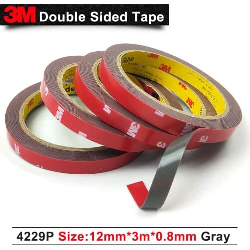 3m tape of 3m 4229P thickness 0.8mm gray automotive foam tape double sided adhesive tape,Size 12MM x 3M,1pcs/Lot