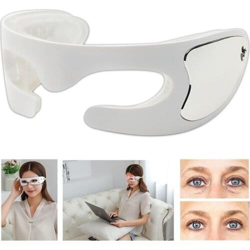 Newest Electric Eye Massager Led Light Therapy Pain Relief Anti Wrinkle High Frequency Vibratio Heating Therapy Massage Tool
