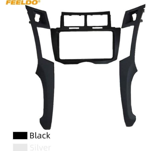 FEELDO Car Radio Stereo 2DIN DVD Frame Fascia Adapter For Toyota Yaris Vitz Platz Refitting Dash Panel Installation Kits #CA6479