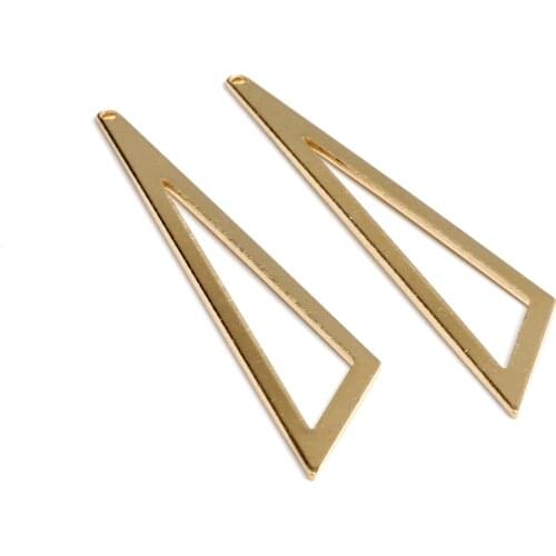 Brass Geometric Charms,Raw Brass Earring Findings,Blanks With 1 Hole,Triangle Shaped Earrings Brass Charm,Jewelry Supplie,RB1342