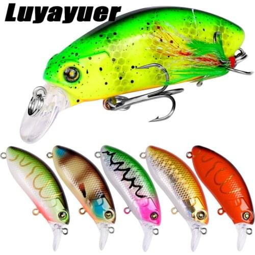 5Pcs Artificial Bait 5.9cm/9g Top Water Minnow Fishing Lure Hard Bait Wobblers Fishing Tackle Crankbait Pesca