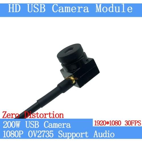 Zero distortion 90degrees Surveillance camera 1080P Full Hd MJPEG 30FPS High Speed Mini CCTV Linux UVC Android USB Camera Module