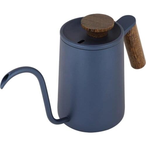 600ml Coffee Machine Fashion Stainless Steel Handle Drip Coffee Pot Long Gooseneck Spout Kettle Portable Coffee Maker kettle