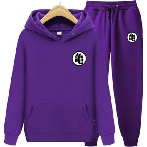 Mens Two Piece Set Women Harakuju Mens Hooded Sweatshirts and Full Length Pants Tracksuit Streetwear Thick Warm Sports Set