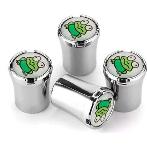 4pcs New Top Grade Car Tire Valve Stem Caps Tyre Air Dust Caps Truck Bicycle Wheel Auto Valve Cap Frog Styling Car Accessories