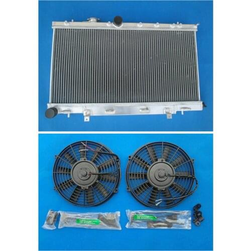 HOT SELLING Aluminum Radiator &Fan 2002-2007 For Subaru Impreza WRX STI GDA/GDB GD 1.6L/2.0L/2.5L Manual 02 03 04 05 06 07