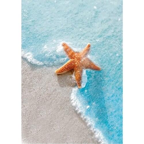 Adult Diamond Painting Kit, Beach Starfish Full Diamond Diamond Painting Art Kit, Suitable for Home Wall Decoration