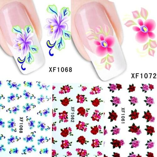 Nail Art Sticker Water Transfer Manicure Decal Multi-style Flower Stickers DIY Sticker for Beauty Manicure Supply Tool