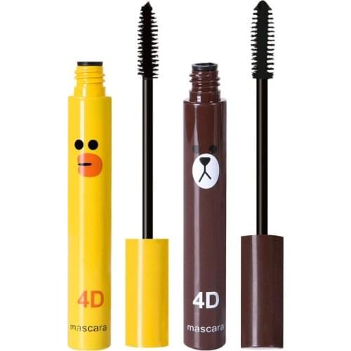 2021 New Fashion Cute 4D Fiber Mascara Long Black Lash Eyelash Extension Waterproof Eye Makeup Lovely Mascara Cosmetics Mascar