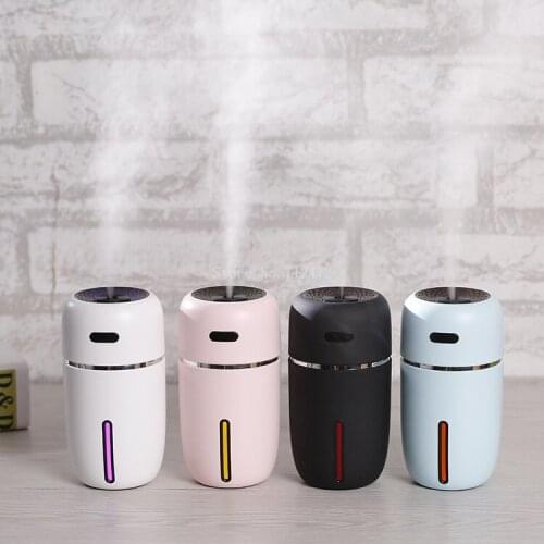 New Mini Humidifier USB Charging Car Office Home Air Purifier Mute Spray Moisturize with Warm Light