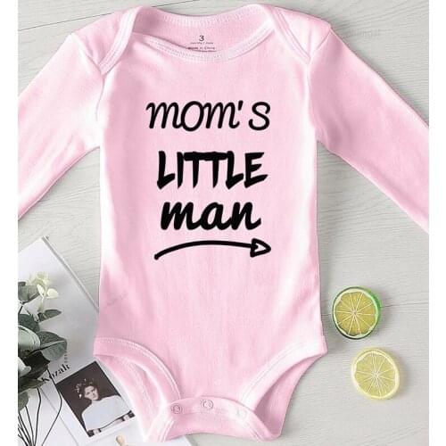 Baby Boy Clothing Kids Summer Clothes Bodysuit for Newborns Cotton Jumpsuit Kids Autumn Boy Clothing Printing Moms Little Man