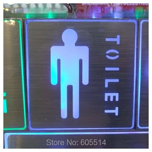 [Seven Neon]Free shipping 110*110*30mm square shape led singnal light led indicator for male toilet signal