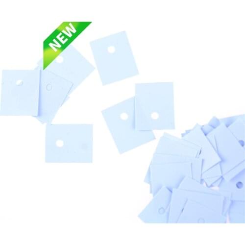50Pcs/lot TO-3P Silicone Thermal Pad Sheets Transistor Insulation Pad Sheet Silicone Insulator 26mmx20mmx0.3mm