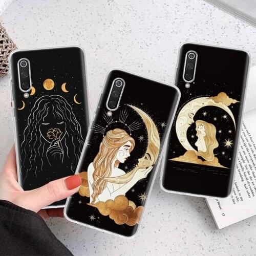 Witches Moon Tarot Mystery Totem Silicon Phone Case For Xiaomi Note 10 Mi 11 9 8 CC9 10T 9T 5X 6X A3 A2 A1 Lite Pro Poco F1 X3 C