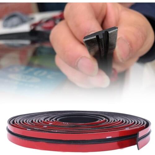 1m Rubber Car Roof Protector Seal Noise Insulation Car Door Weatherstrip Front Rear Windshield Edge Sealing Strips Accessories