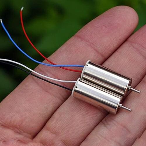 1pcs 8520 Mini Coreless Motor CW / CCW DC 3V 3.7V 52000RPM NdFeB Micro 8.5x20mm for RC Drone Quadcopter Tiny DIY Toys Aerocraft