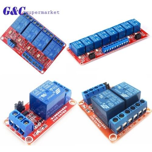 1 2 4 8 Channel DC 5V Relay Module with Optocoupler Low Level Trigger Expansion Board for arduino diy electronics