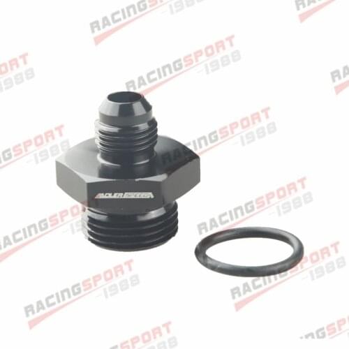 6AN To 10AN 7/8"-14 UNF Straight O-Ring Adapter Fitting Black