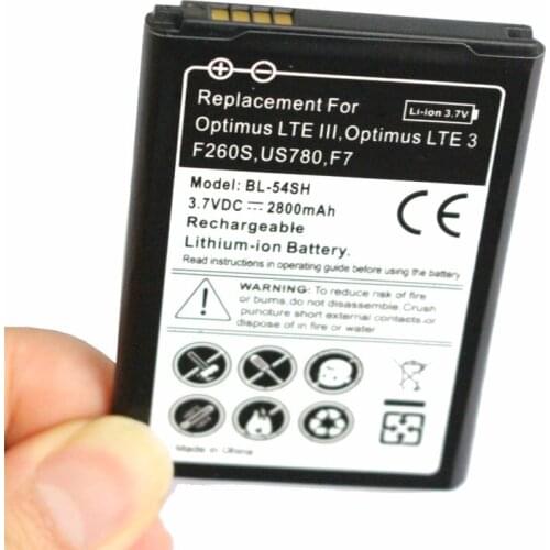 Ciszean 10pcs/lot 2800mAh BL-54SH BL 54SH BL54SH Replacement Battery For LG Optimus LTE III Optimus LTE 3 F260S /K/L F260 US780