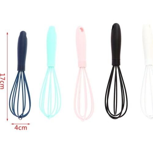 Kitchen Silicone Whisk Easy To Clean Egg Beater Milk Frother Kitchen Utensil