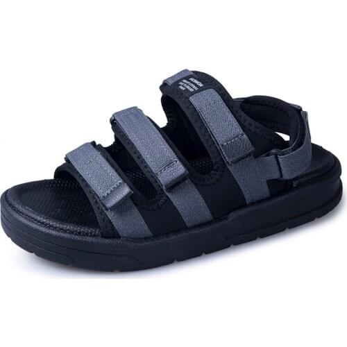 Summer hollow homens walking shoe outdoor masculina for sandalias size sandles sole hombre luxury genuine s slip water big 39