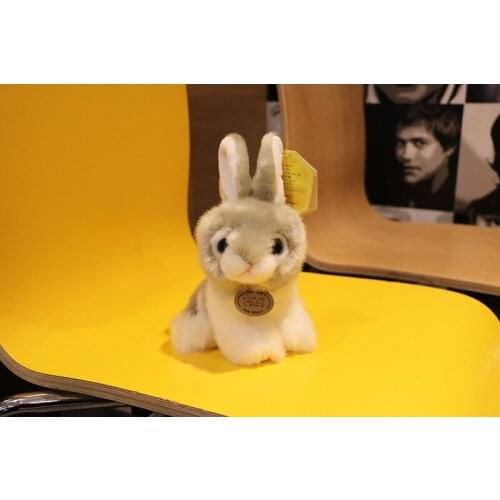 Small cute plush simulation rabbit toy high quality gray rabbit doll gift about 20cm 2984