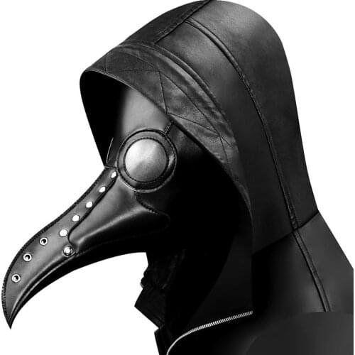 Funny Medieval Steampunk Plague Doctor Bird Mask Punk Cosplay Masks Beak Adult Halloween Event Props Party Scary Costume DWY3725