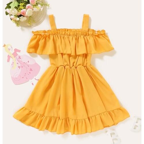 Melario Girl Dress New Baby Dresses Solid Suspender Stacked Princess Dress Female Baby Summer Clothes Kids Girl Clothes