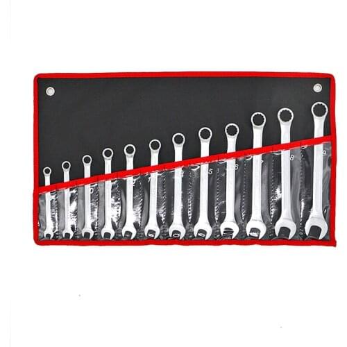 YOFE 12PC 8-19 combination torque wrench Automotive Hand tools set of keys for car Universal wrench