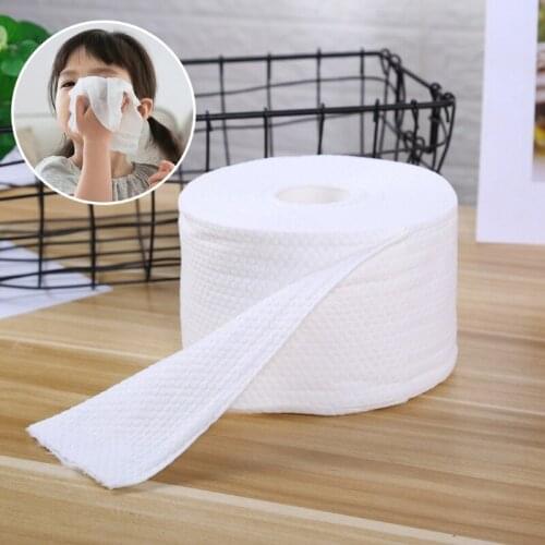 Q81B Disposable Face Towel Thick Cotton Facial Tissue Washcloth Makeup Remover Wipes