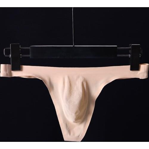 Seamless Thongs Mens Sexy Low Rise Stretchy Briefs Breathable Thong T-Back Underwear Underpants Mens G-strings Pouch Bikini